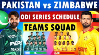 Pak vs. Zim T20 and ODI match Series